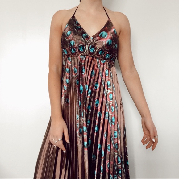 Urban Outfitters Dresses & Skirts - GOING TO DONATE BEAUTIFUL silky peacock dress 🦚